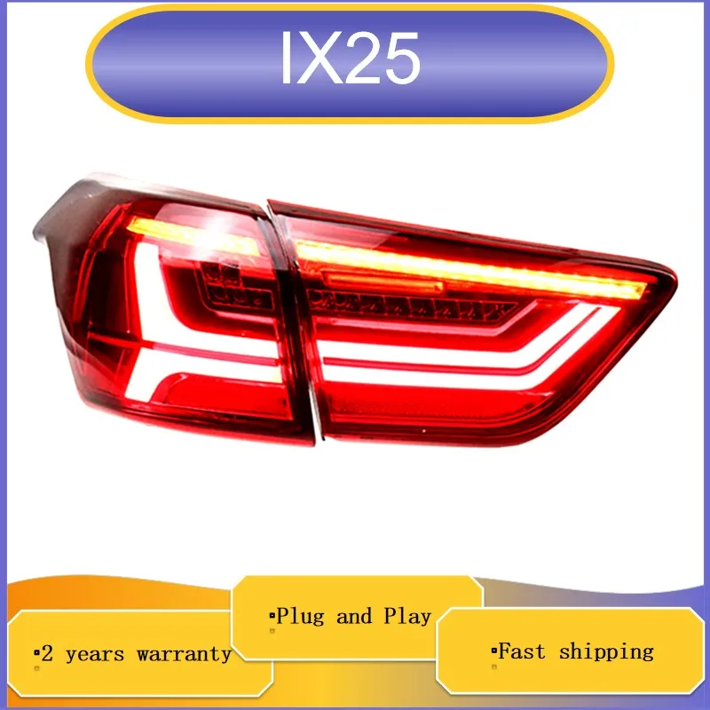 Car Accessories for Hyundai IX 25 Tail Light 2016 Certa Taillights Rear DRL Fog Brake Turn Signal Reversing