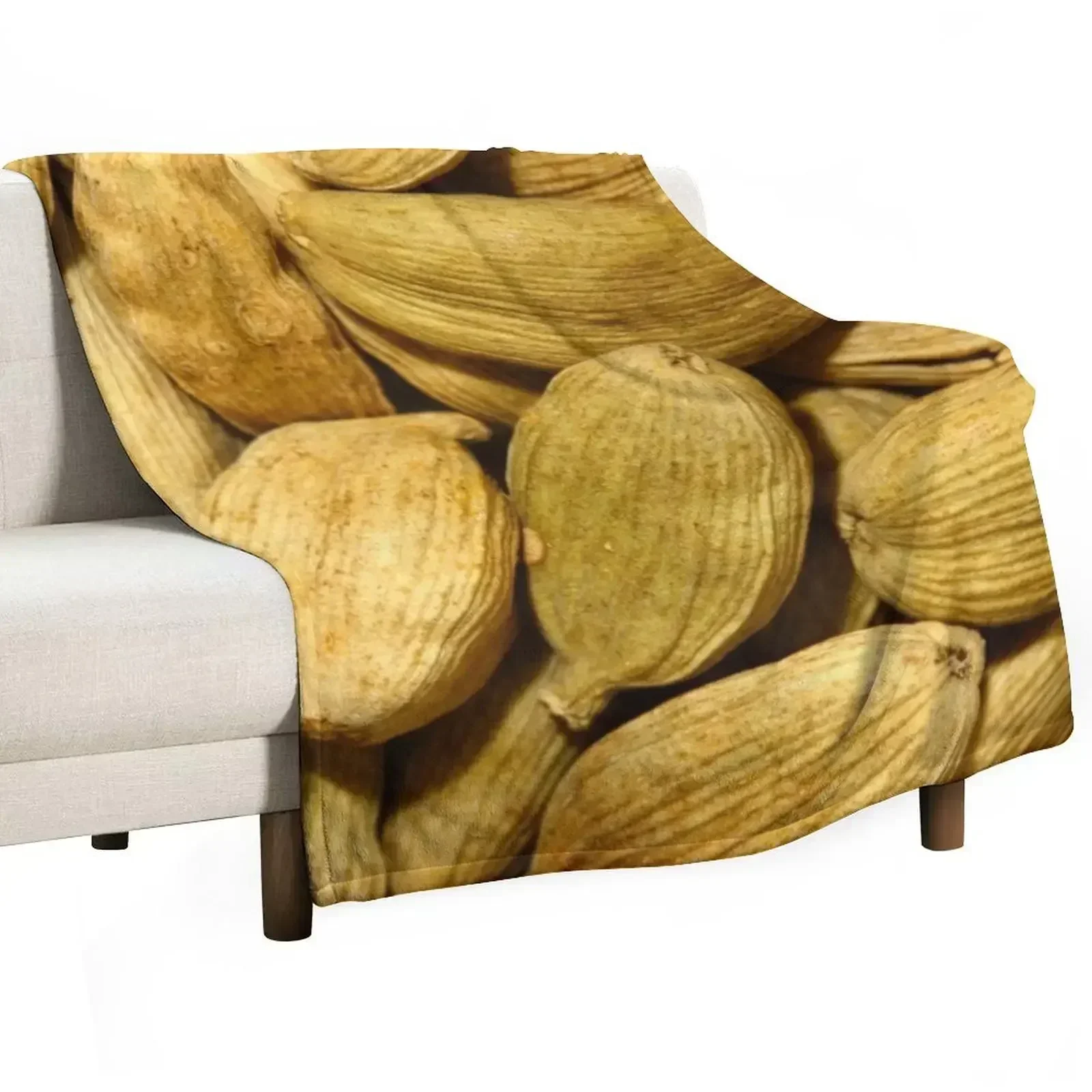 

Cardamom pods Throw Blanket Multi Purpose Soft Warm Blanket for Home Travel