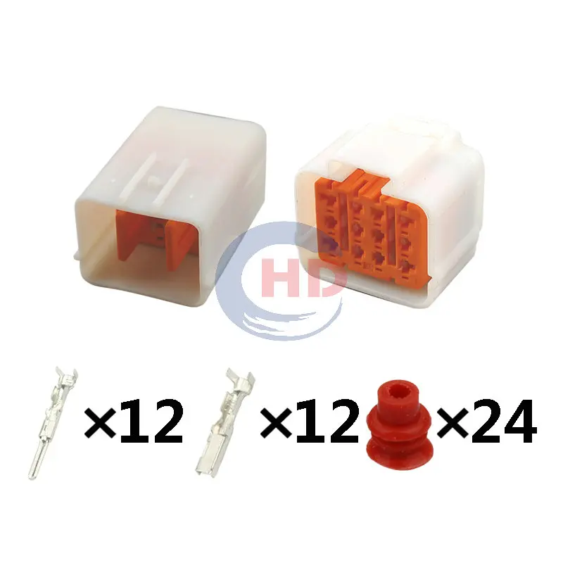 

1-20 sets 12 Pin Waterproof Headlight Connector Plug 6195-0152 6195-0149