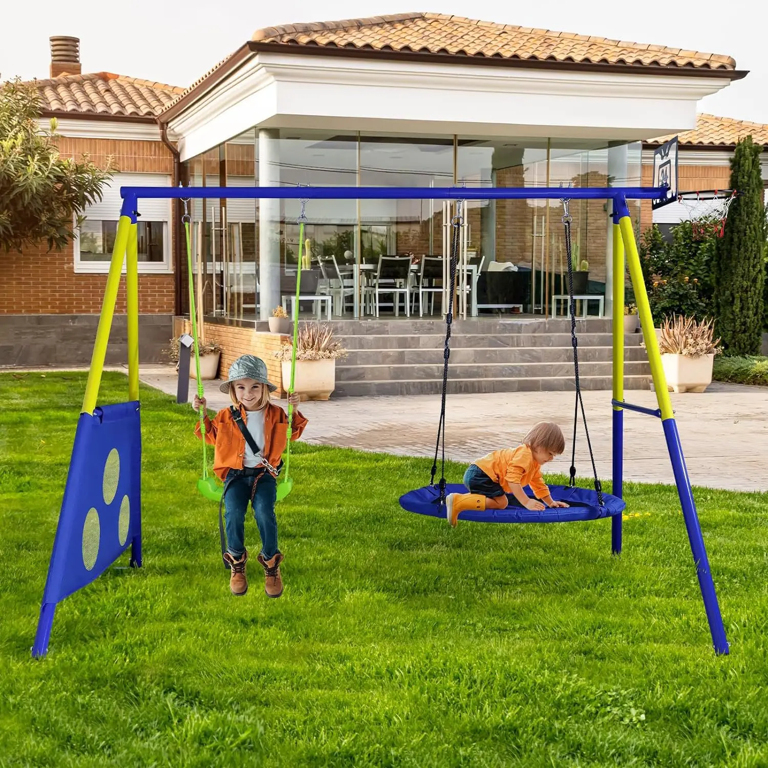 

Children's Playground Equipment Hot Sale High Quality for Kids Children's Outdoor Play Area Equipment for Sale Kids Swing