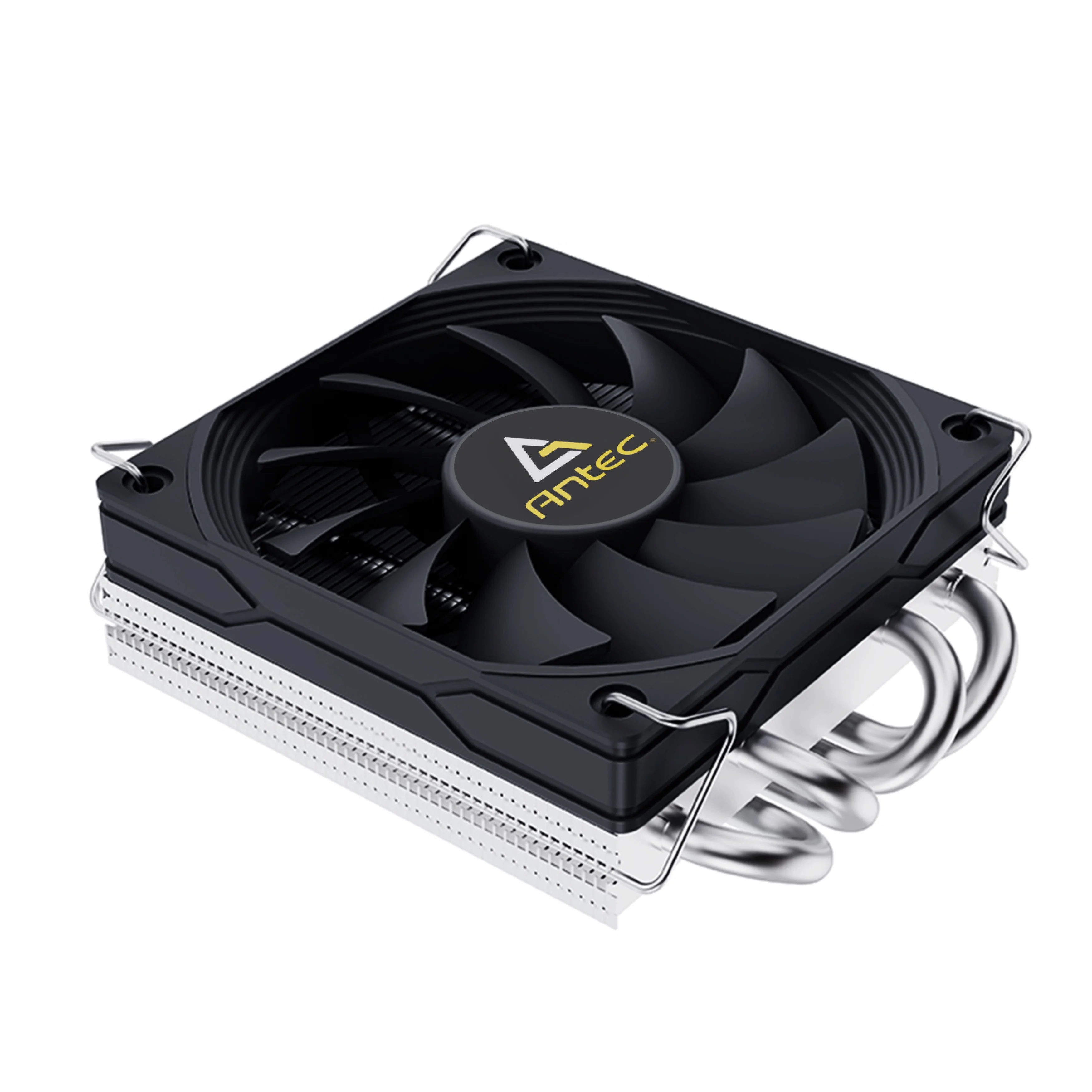 Antec A37 37 mm ITX Low Profile CPU-koeler 92 mm PWM-ventilator 130W-TDP voor Intel/AMD 12,8 W/m.K-pasta, I5-12400F/Ryzen-7500F compatibel