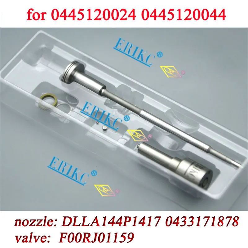 

F00RJ02818 Diesel Injector Repair Kits Nozzle DLLA144P1417 0433171878 Valve F00RJ01159 for Bosch MAN TGA 0445120044 0445120024