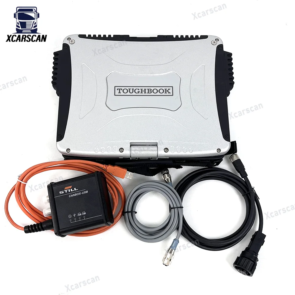 For Still CANBOX+CF19 Laptop 50983605400 Incado Forklift STEDS 8.21 Can Bus Still Diagnostic Tool Forklift Scanner Tool