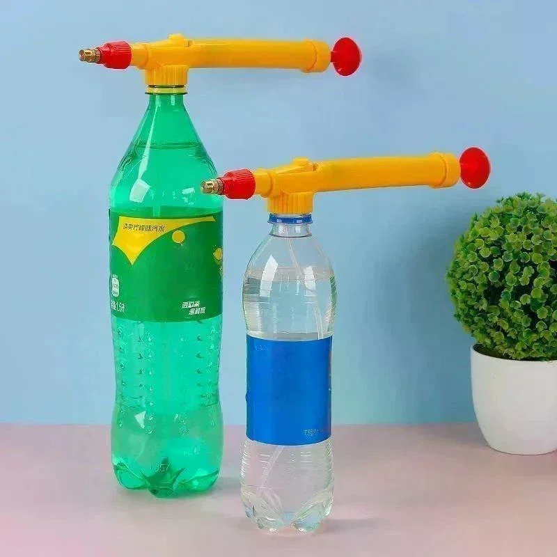 Manual Bottle Sprayer Nozzle Adjustable Bottle Pressure Spray Nozzle Mist Spray Head For Garden Watering Cleaning Use Universal