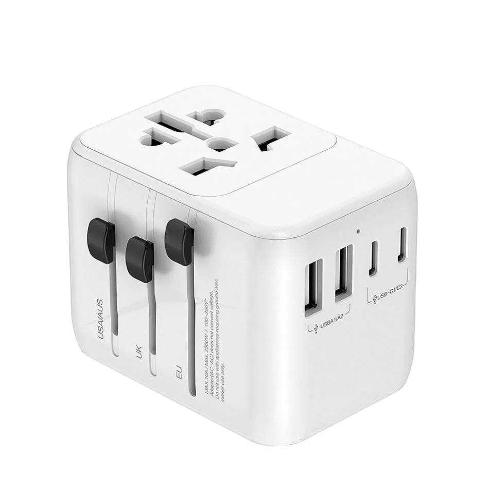 

Адаптер зарядного устройства для ноутбука USB International 3.0, универсальный глобальный адаптер для путешествий с типом C на USB