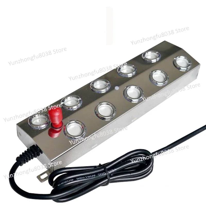 

DC 48V 4/6/8/10/12 Head Ultrasonic Mist Maker Fogger Stainless Steel Air Humidifier Greenhouse Hydroponics Excluding Transformer