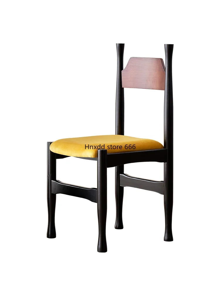 Simple casual back chair creative solid wood crown chair French bedroom makeup chair
