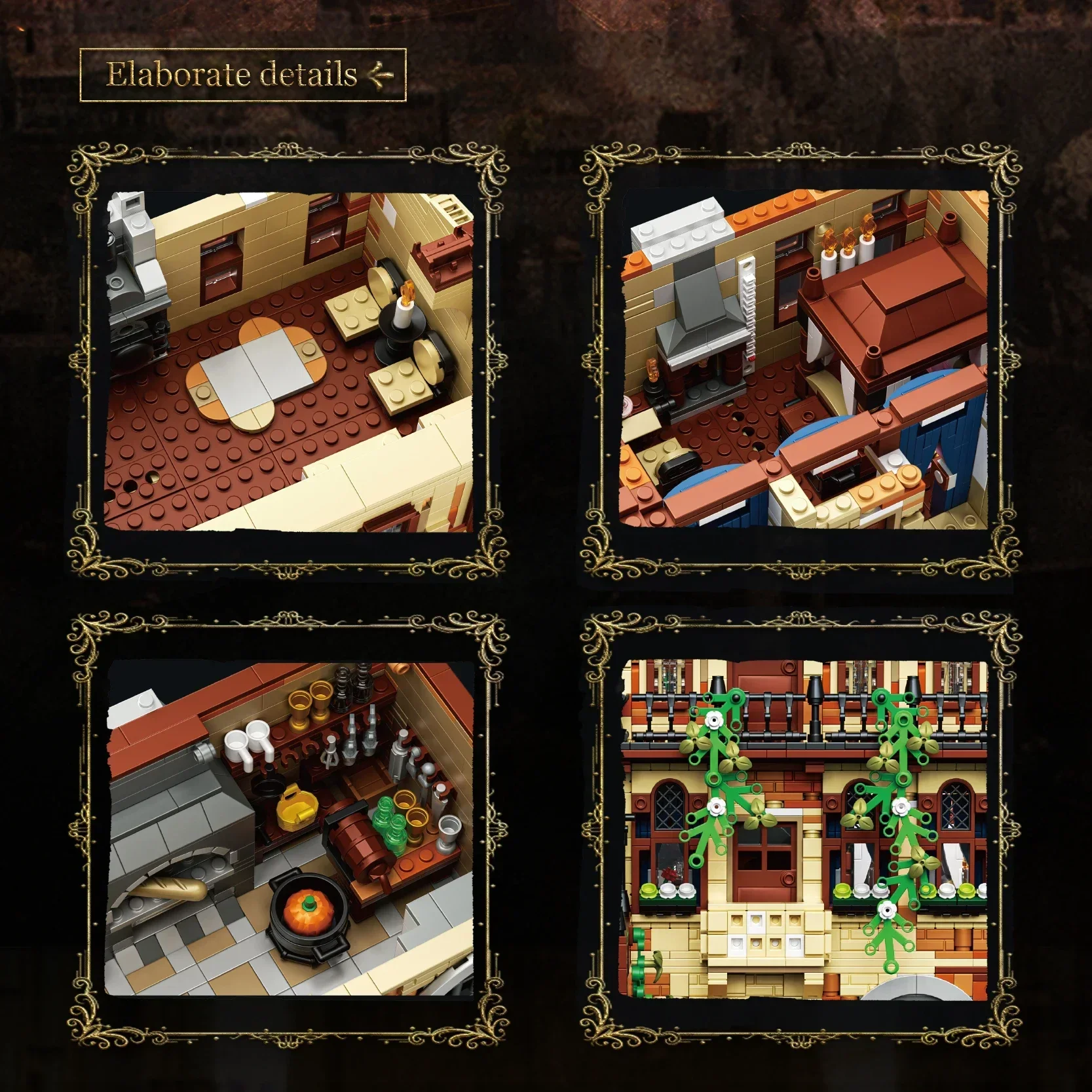 3800 STKS Klassieke Muziektheater Balkon Scène Bouwstenen Architectuur Model Bakstenen Desktop Decoratie Kinderen DIY Speelgoed Geschenken