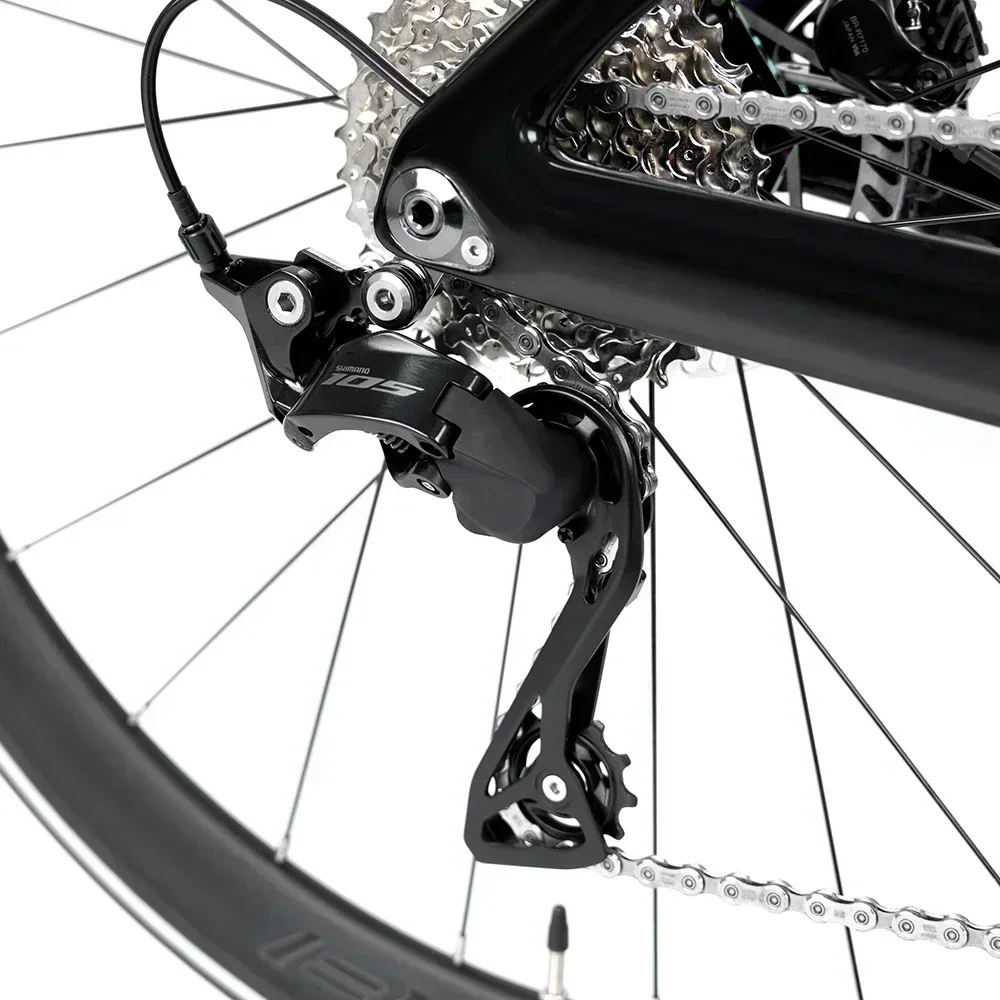 2025 تويتر جديد T8 105 عدة R7120-2 * 12S توجيه الكابل الداخلي R7070 زيت مكبح قرصي دراجة هوائية ألياف الكربون الطريق الدراجة #1