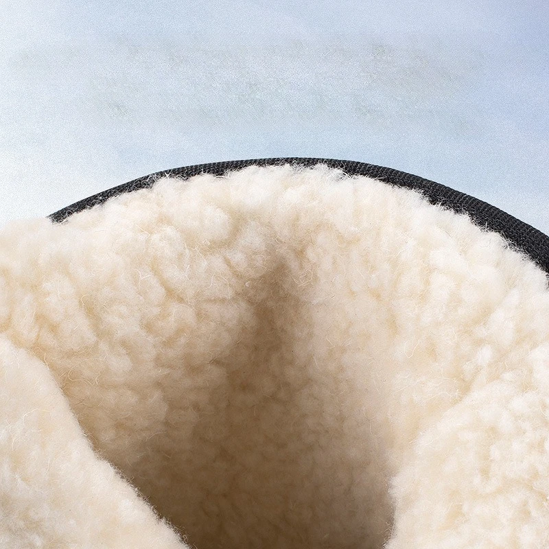 Winter Men's Snow Boots Thickened Cotton Wool Warm Anti Slip Waterproof Men's Short Boots Couple Anti-slip Zipper Cotton Shoes - Image 3