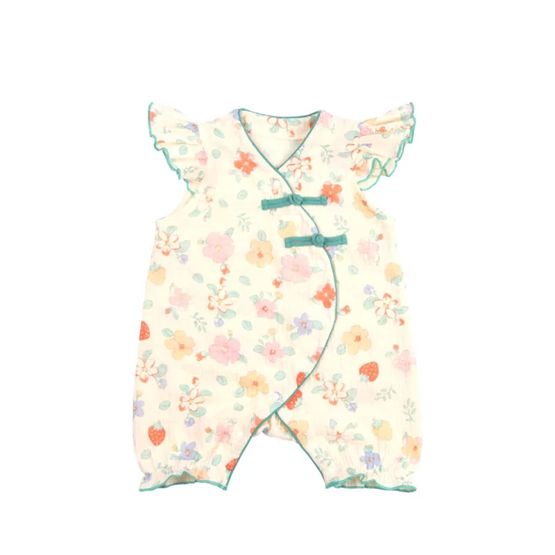 

Baby Baby Summer Bodysuit Pure Cotton Infant Creeper Romper Home Wrap Bottom Baby Jumpsuit Outfits Newborn romper