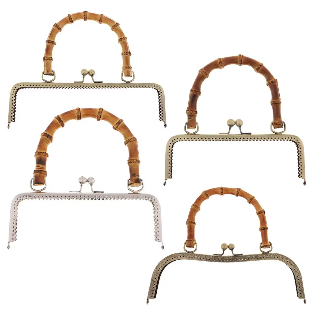 Iron Metall Purse Frame Kiss Clasp Lock Pearl Arch Handle Sewing Fastener for DIY Purse Making Supply