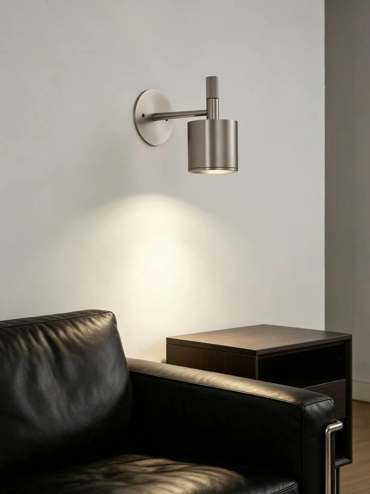 Bauhaus industrial stainless steel wall lamp GU10 LED modern bedroom bedside wall light reading corridor decor atmosphere lamp - view 2