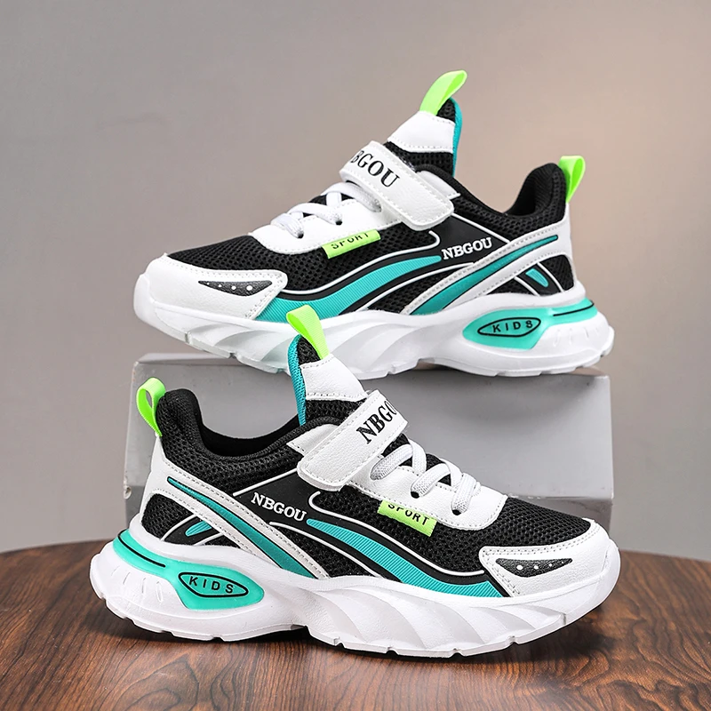 2025 Kid Casual Sneakers Children Sports Shoes Boys Girls Student Soft Sole Tennis Breathable Lightweight Hiking Shoes