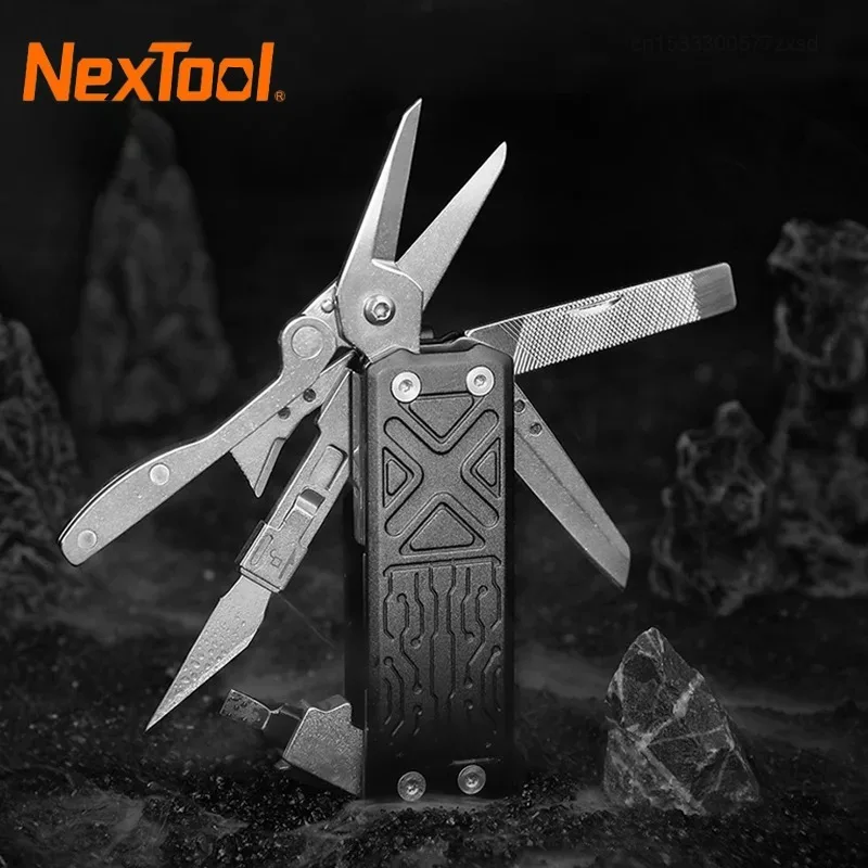 NexTool Pocket Multitool E1 10 In 1 EDC Multi Functional Tools Carving Knife Folding Scissors Screwdriver Scraper Hand Tools