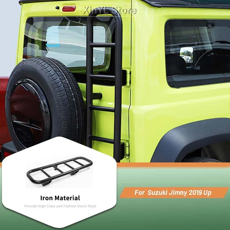 Car Metal Tailgate Climbing Ladder Bracket Rack For Suzuki Jimny 2019 2020 2021 2022 2023 2024 2025+ Exterior Accessories