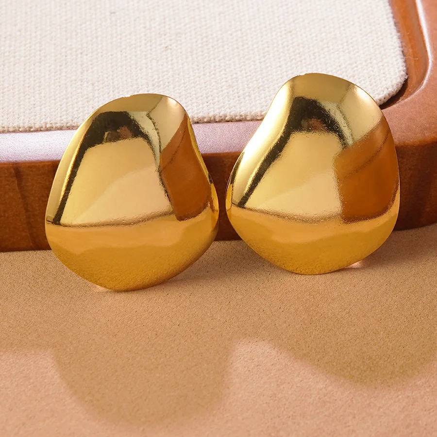 مبالغ فيها الغريبة غير النظامية هندسية مكعب الفولاذ المقاوم للصدأ أقراط للنساء فتاة العصرية مجوهرات هدية 2026 جديد بسيط الأذن مربط