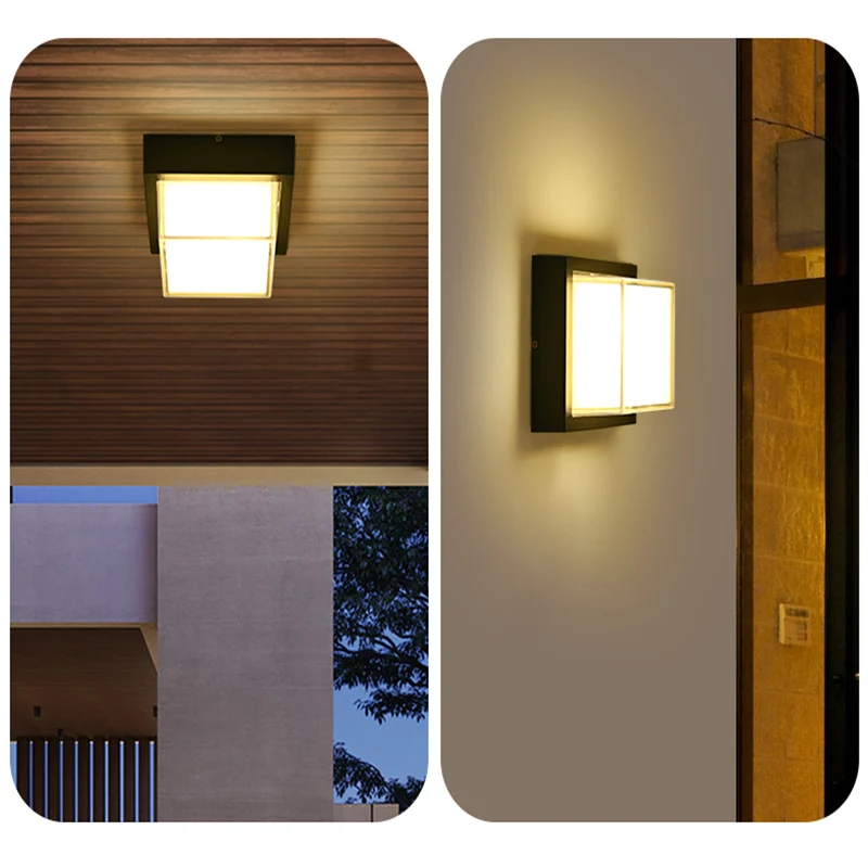 New waterproof ceiling light for corridor yard garden round sqaure ceiling lamp led Balcony Sconce Light AC110V 220V