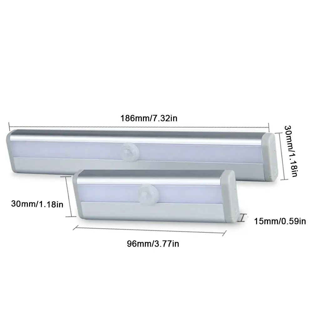 PIR Motion Sensor LED Cabinet Light 6 /10 Led Automatic Sensor Wardrobe Closet Light Drawer Night Light Lamp for Kitchen Bedroom