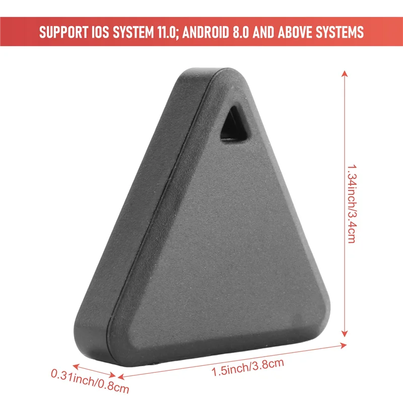 ABGN สัตว์เลี้ยงสมาร์ทมินิ GPS Tracker สัตว์เลี้ยง Locator Anti-Lost บลูทูธกันน้ํา Tracker สามเหลี่ยมเด็ก Dog Cat Tracker