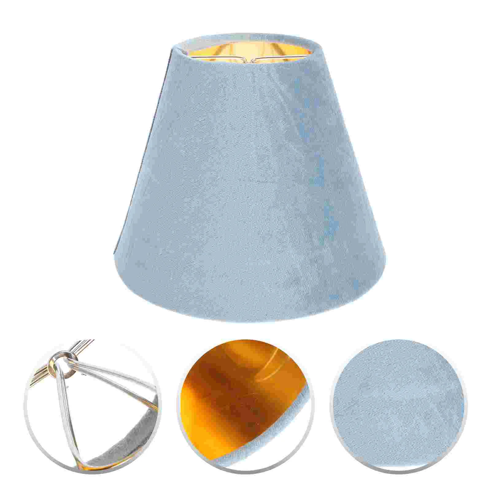 

Desktop Lamp Lampshade Elegant Style Floor Ceiling Shades Blue Cloth Multi-function