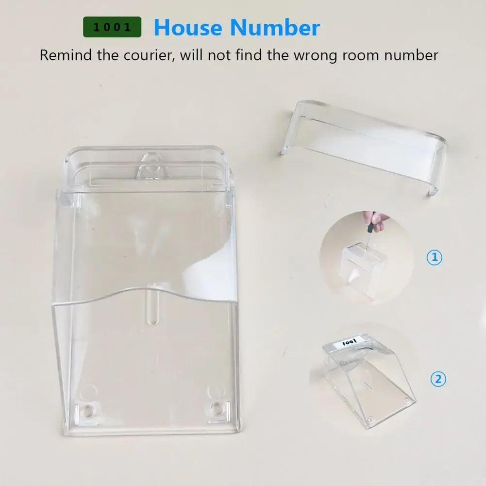 Transparent Waterproof Cover for Wireless Doorbell with Double-sided Adhesive Smart Doorbell Outdoor Transmitter Chime Supplies