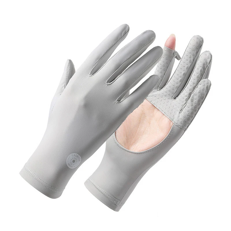 Palm Hollow Out Sonnenschutz-Handschuhe, atmungsaktive, rutschfeste Handabdeckungen mit Touchscreen-Funktion, dünne Sonnenschutzhandschuhe für das Fahren im Freien – Detail 10