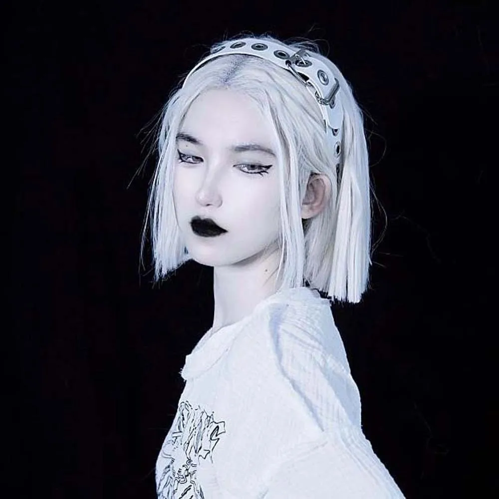 

Аксессуары для волос, обруч для волос в стиле стимпанк, Y2K, повязка на голову с заклепками в готическом стиле в стиле панк, широкий боковой головной убор, кожаная повязка на голову с пряжкой для мужчин