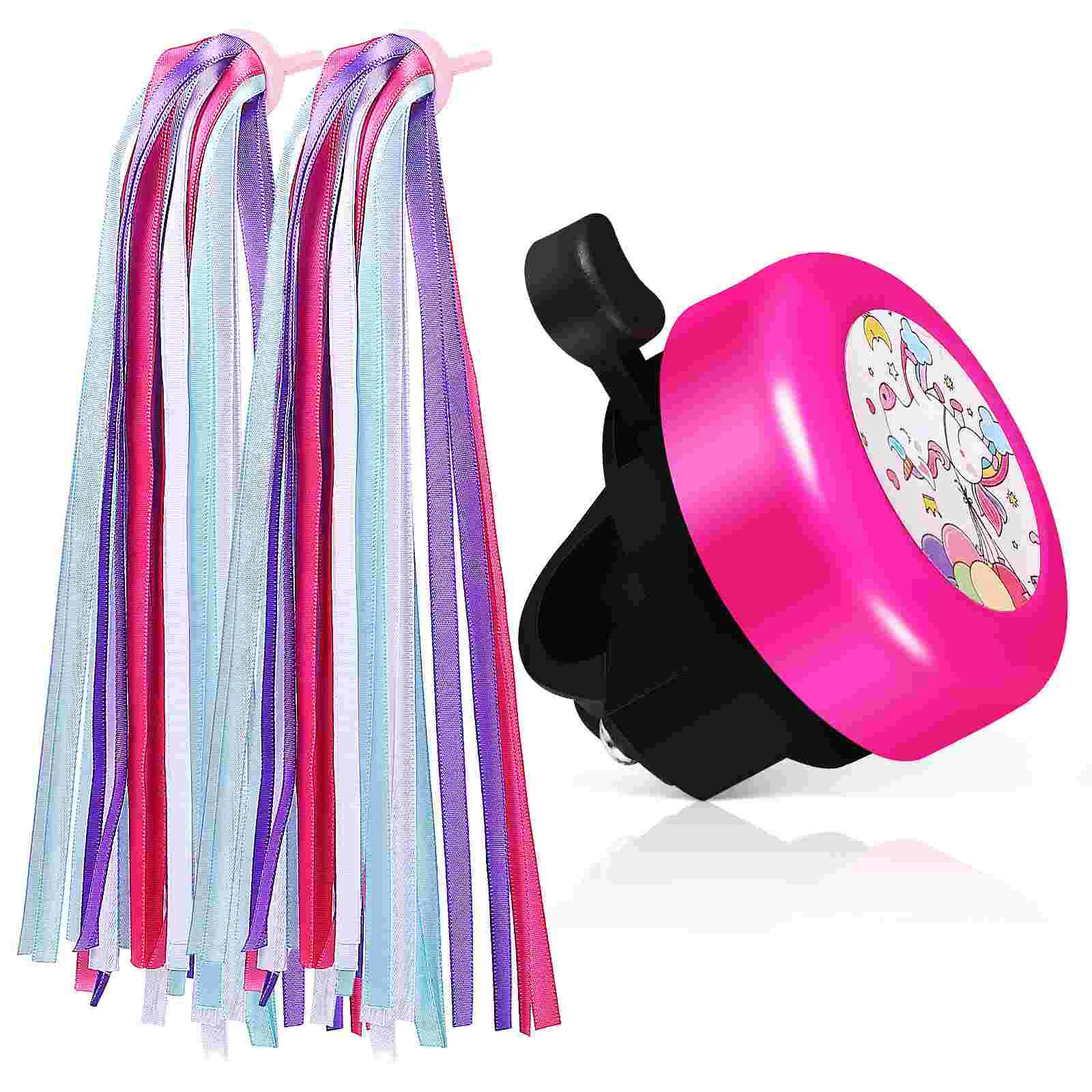 Ring Chime Handlebar Ribbons Bike Bells for Adults Outdoor Decorate Cute Bicycles Tassels Child