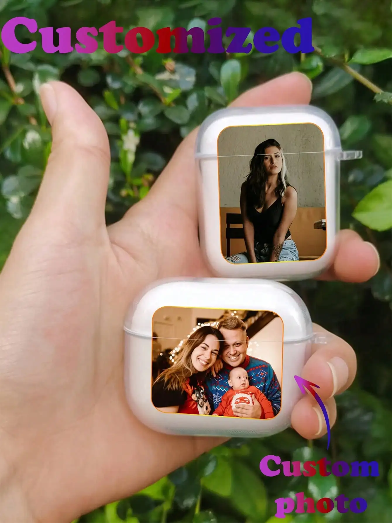 

1pc Customized Transparent Earphone Case, Personalized Fashion TPU Soft Earphone Box, Unisex Cute Text Design, DIY Anniversary Gift, Compatible With Apple Earphones 1/2/3/4 Pro/Pro2, Fashionable, Colorful, Minimalist, Kawaii, Personalized, Unique, Ideal G