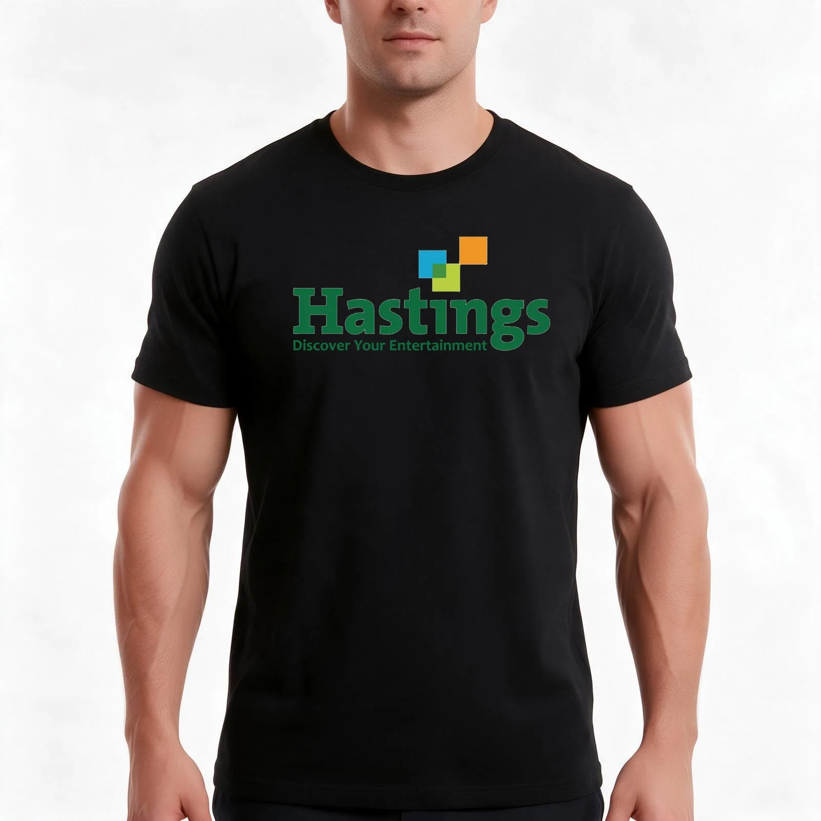 Hastings Entertainment T-Shirt Summer Casual Cotton Tee Oversized Streetwear Tops Vintage Graphic Print Unisex Men Women
