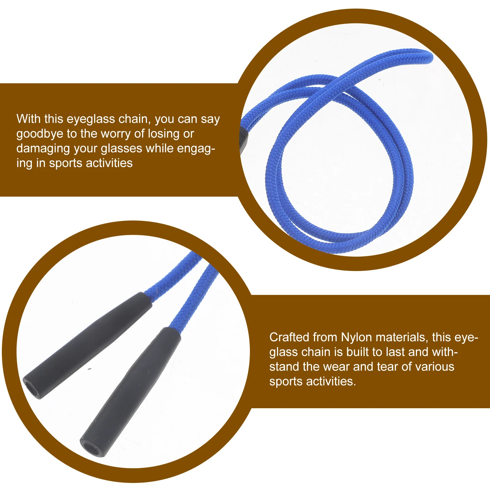 Anti Slip Nylon Eyeglass Strap Sports Glasses Lanyard Running Cycling Hiking Eyeglasses Holder Chain Eyeglass Strap