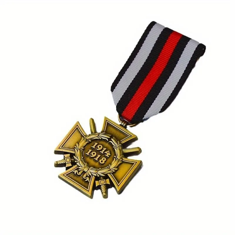 1Pc Copy Honour Cross of World War 1914 1918 Pin WW1 Hindenburg Cross with Swords Medal Badge