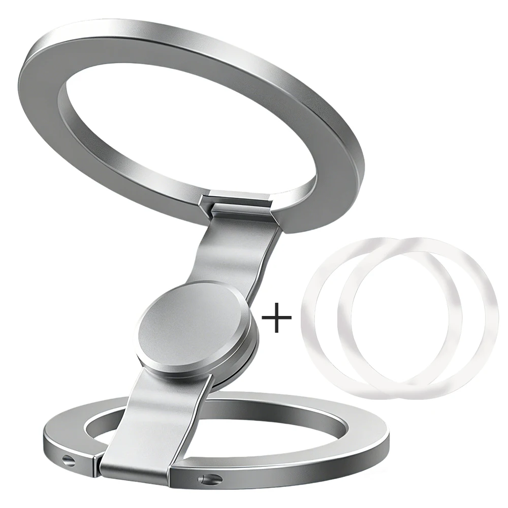 Doppelseitiger Magnetischer 3-Teiliger Schimmernder Pulver-Magnetring Telefonhalter 360° ° Drehbares, ultraleichtes, ultradünnes Allo