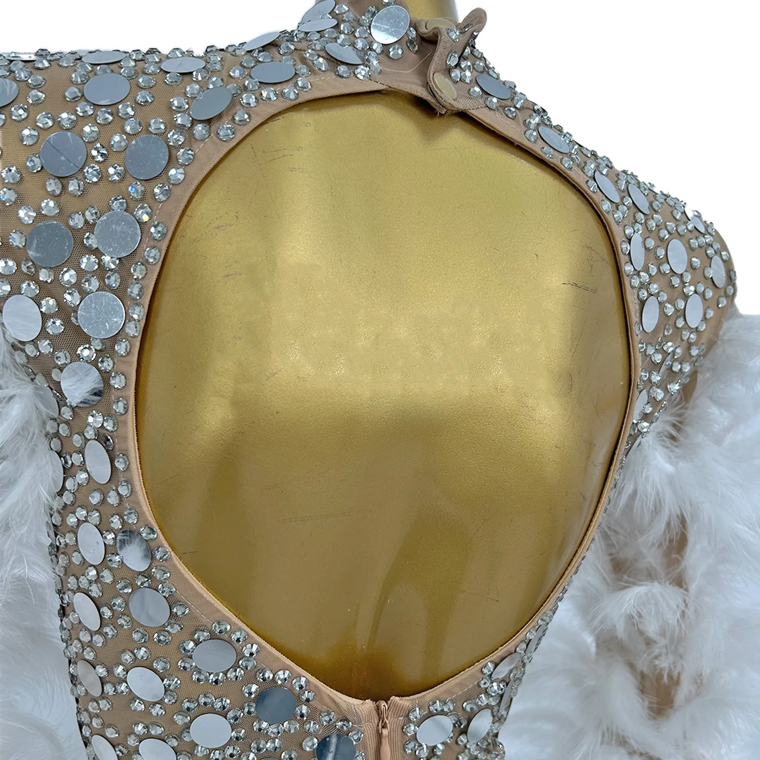 Elegante lantejoulas penas festa de aniversário celebração vestido plus size feminino vestido de noite mostrar boate wear baile de formatura vestido de cocktail