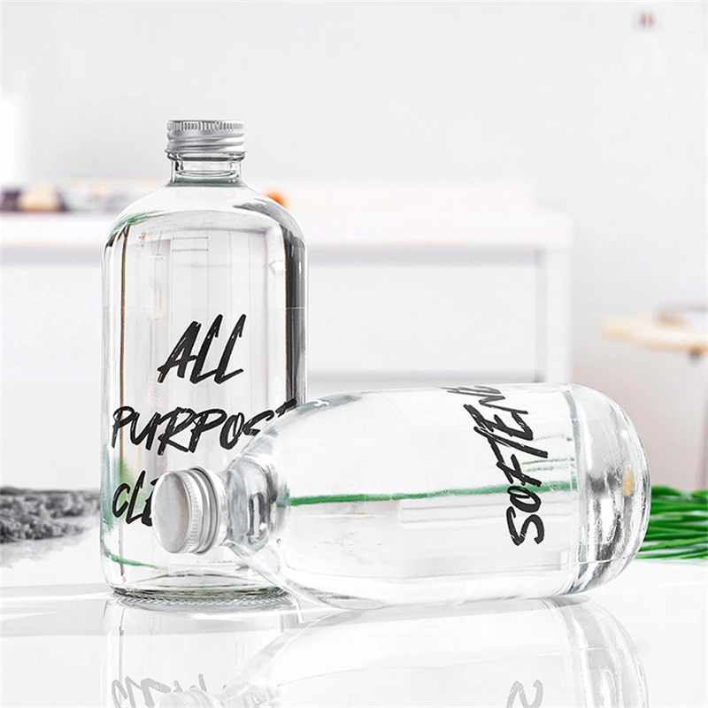 20pcs Soap Dispenser Waterproof Transparent Sticker Bathroom Jar Storage Label Shower Shampoo Lotion Conditioner Bottle Stickers