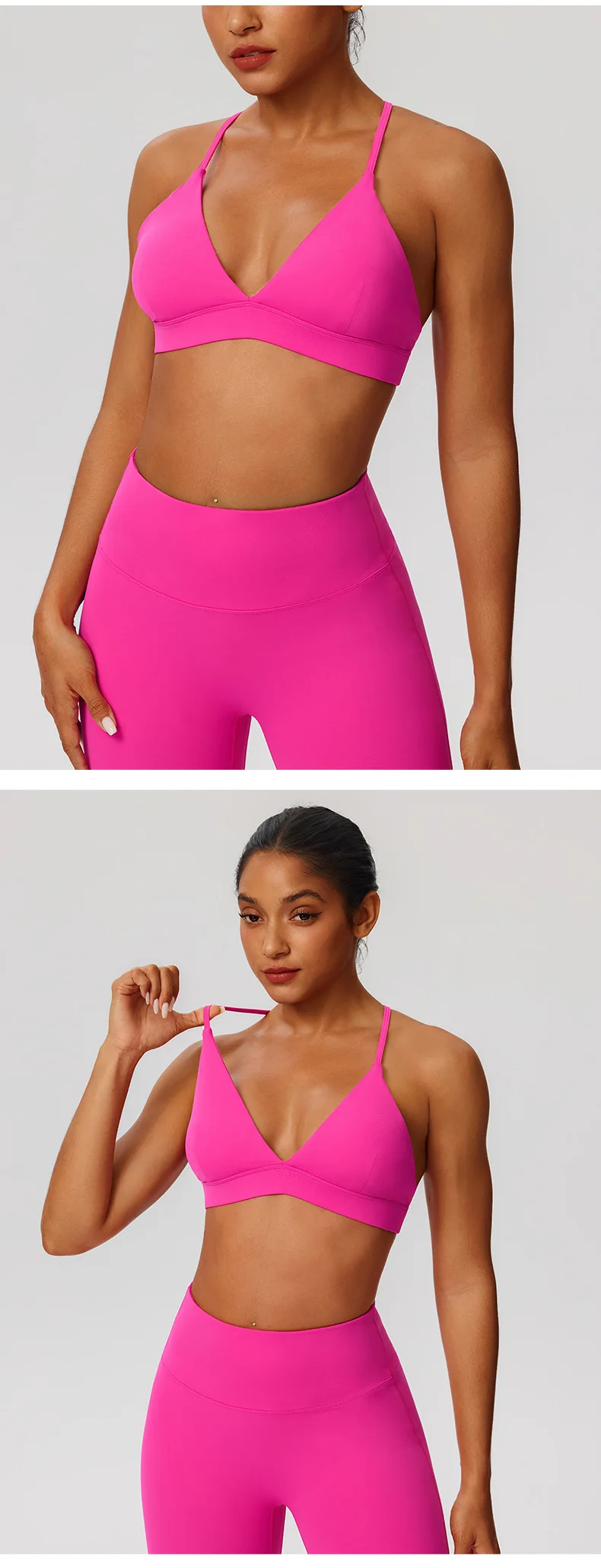 Tight Yoga Bra Women's Camisole Beautiful Back No Steel Ring Sports Bra Quick Drying Running Yoga Clothes Fitness Chest Pads