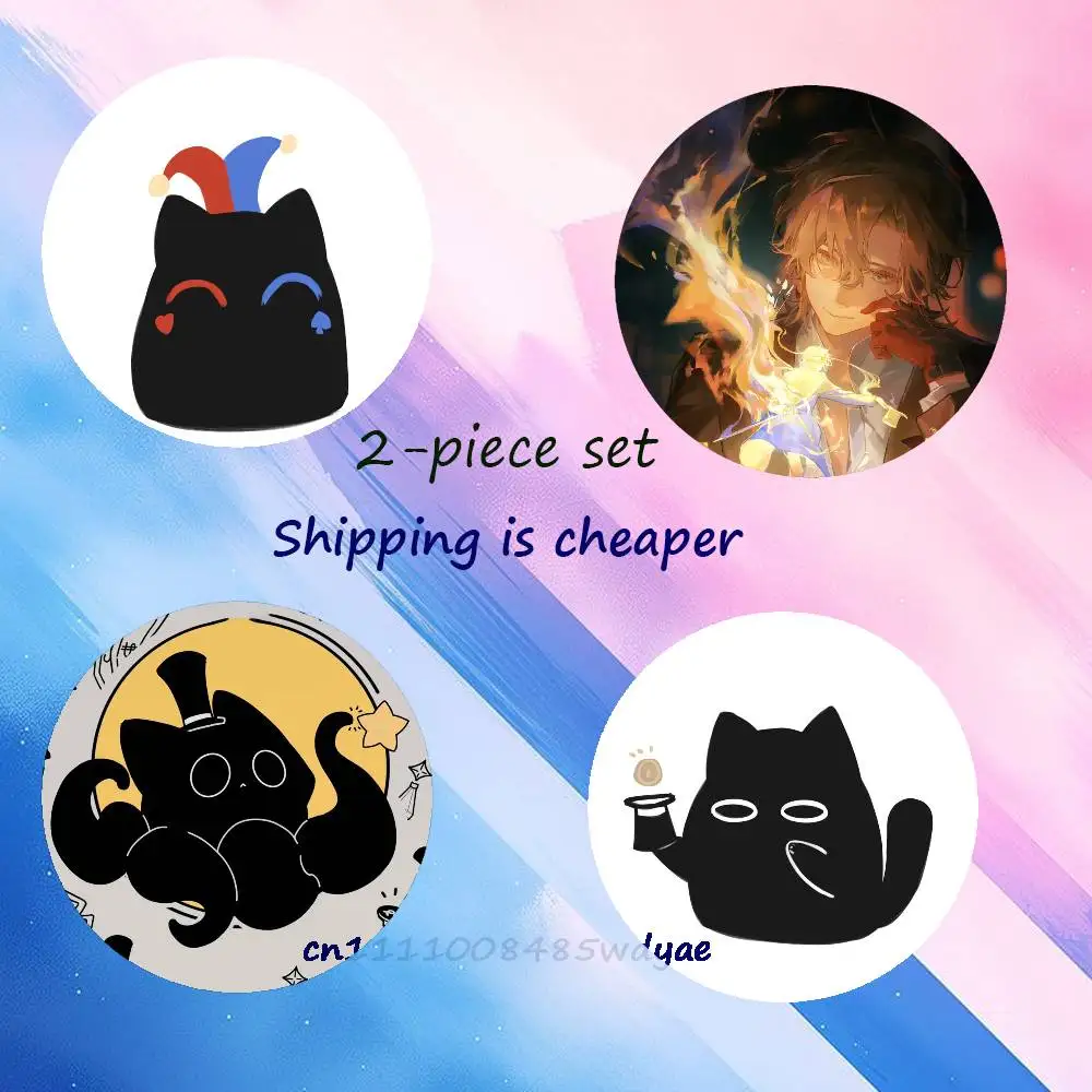 

Lord-d of M-Mysteries 2-piece set Pins Backpack Clothes Jewelry Accessories Cartoon Round Brooch Button Badge Fans Gifts