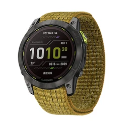 26 22mm Hook Loop Nylon Strap For Garmin Enduro 2 Smart Watch Band Fenix 7 EPIX 7X Fenix 6X 6Pro 5X 5/MK2i/955 945 Wristbands