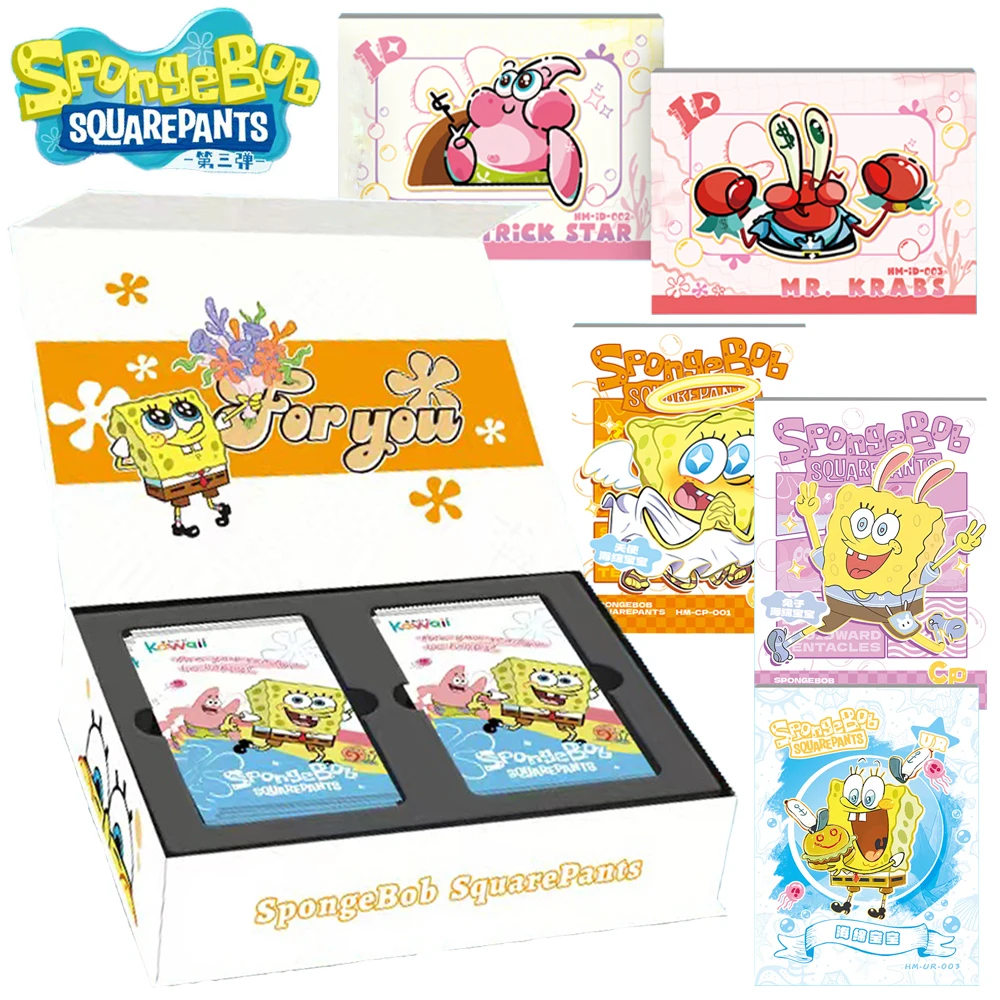 Wholesale SpongeBob SquarePants Card For Children High Scoring Cheerful Animation Limited Game Collection Card Christmas Gifts