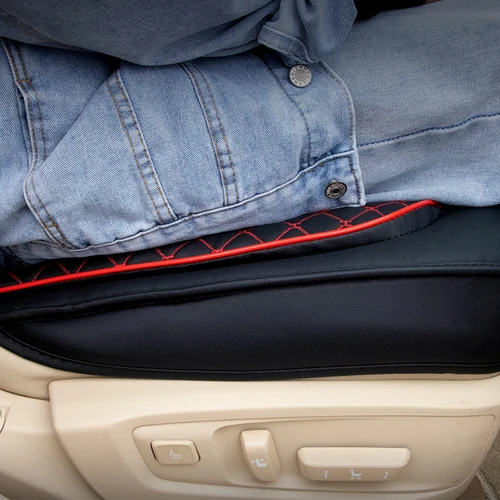 Imagen 2 del producto SEAMETAL-funda para asiento de coche, Protector de asiento de coche de cuero PU de primera calidad, cojín Antii Scratch, alfombrilla protectora para silla