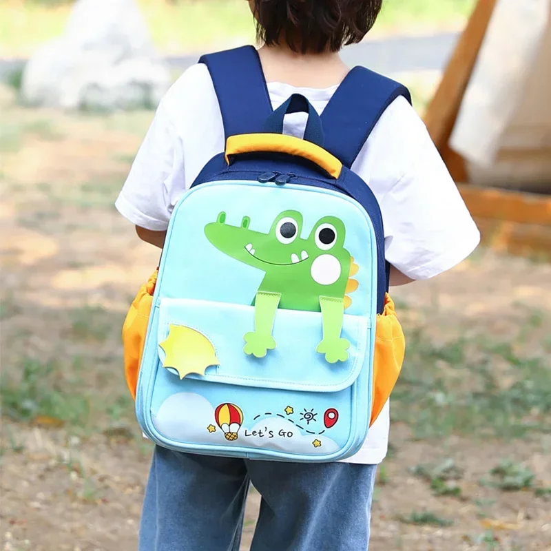 Crocodile Backpack Kids Toddler Boys School Bags Waterproof Kindergarten Girl Schoolbag Primary Bookbag Mochilas Escolares Bolsa