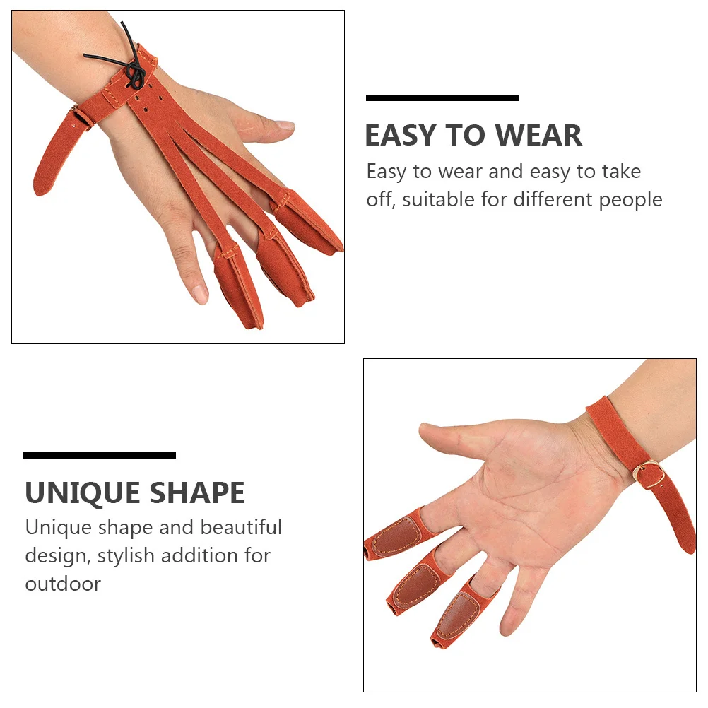 

Sports Protective Cover Easy Wear Take Off Archery Accessory with Beautiful Design Archery Finger Gloves Finger Cover for Arrow