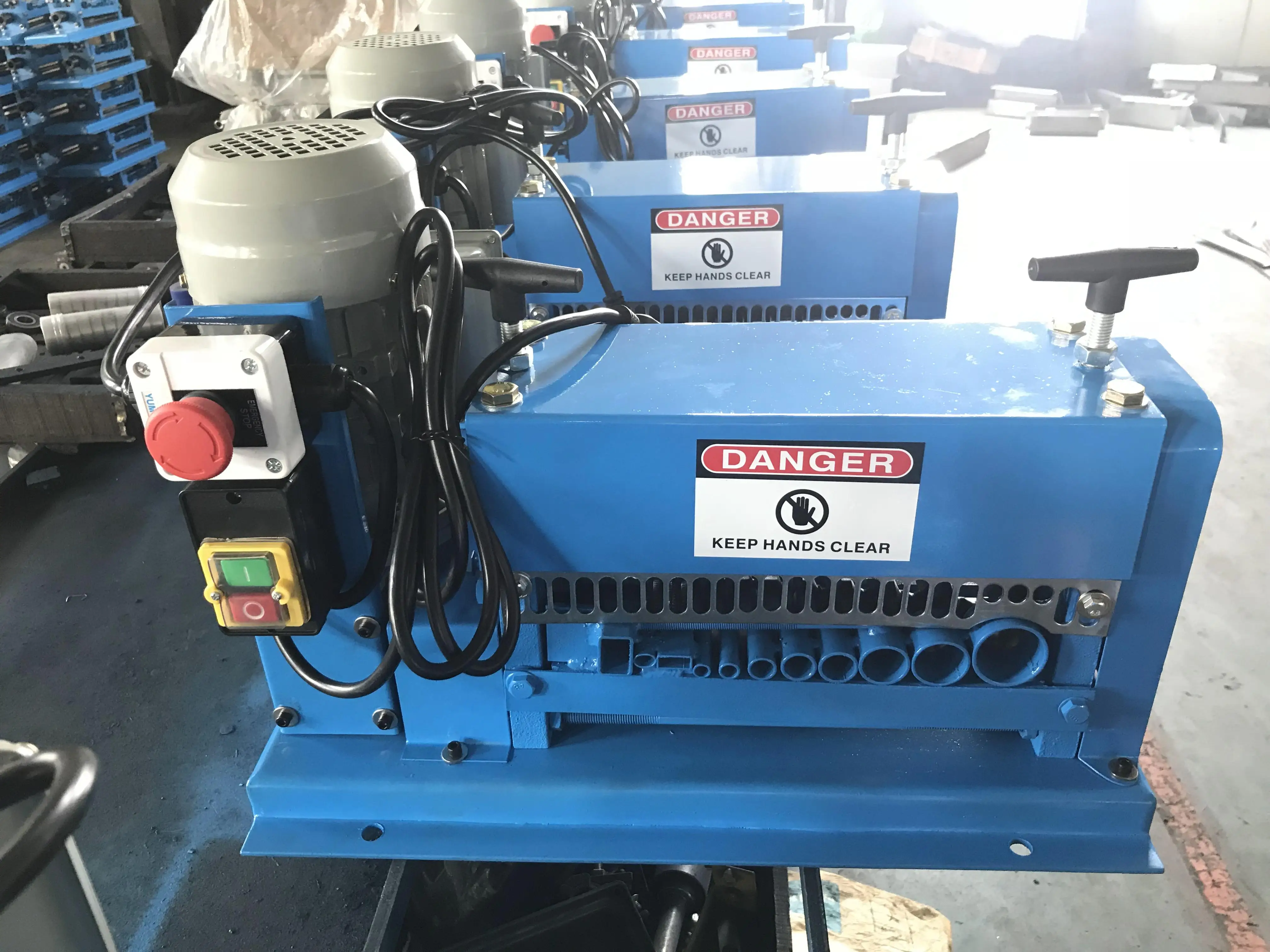 Máquina de descascar fios de cobre, 1.5-38mm, descascador de cabos, sucata, máquina de descascar fios de cobre V-038M