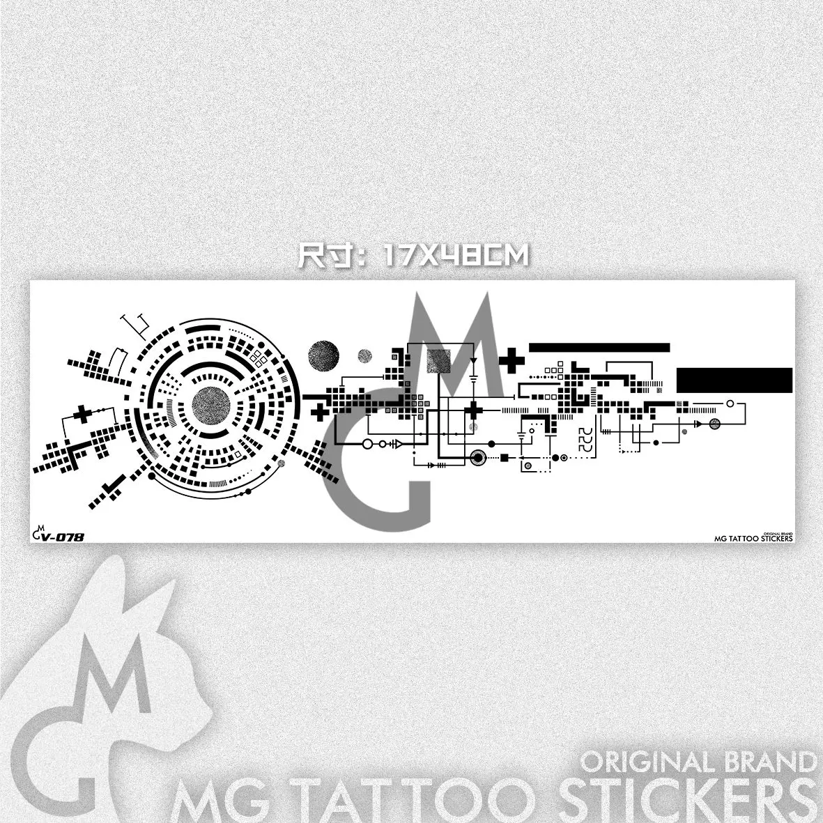 Cyberpunk Tattoo Stickers Cosplay Body Circuit Board Robot Tattoo Art Temporary Tattoos Waterproof Arm Tattoo Punk Fake Tattoo