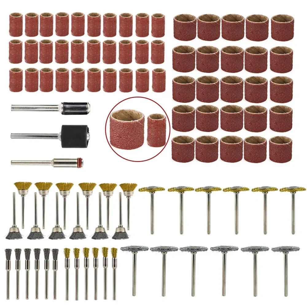 99pcs Metal Polishing Tools Set Sanding Drum with Wire Polish Wheel Brush Rotary  Accessories Kit