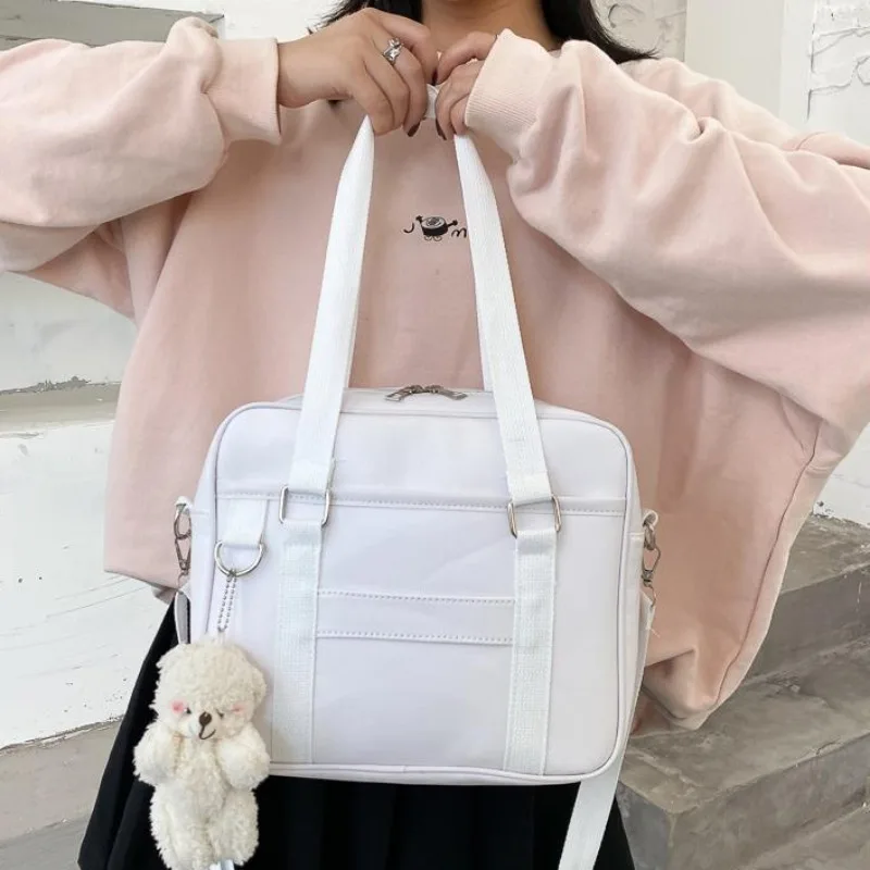 PU Leather Shoulder Bags Women Japanese Style Sweet Girl Casual Crossbody Bag Large Capacity Commuter Fashion Handbags Daily