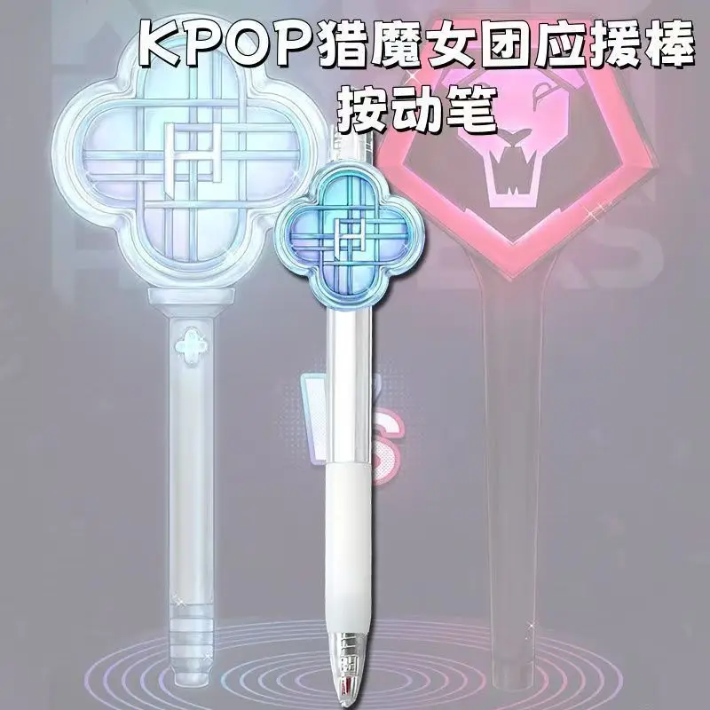 قلم جديد لـ Kpop شيطان الصيادين قلم أسود طالب تأخذ امتحان رسم لعبة أنيمي الكرتون الشكل القرطاسية لوازم الدراسة هدية للأطفال #5