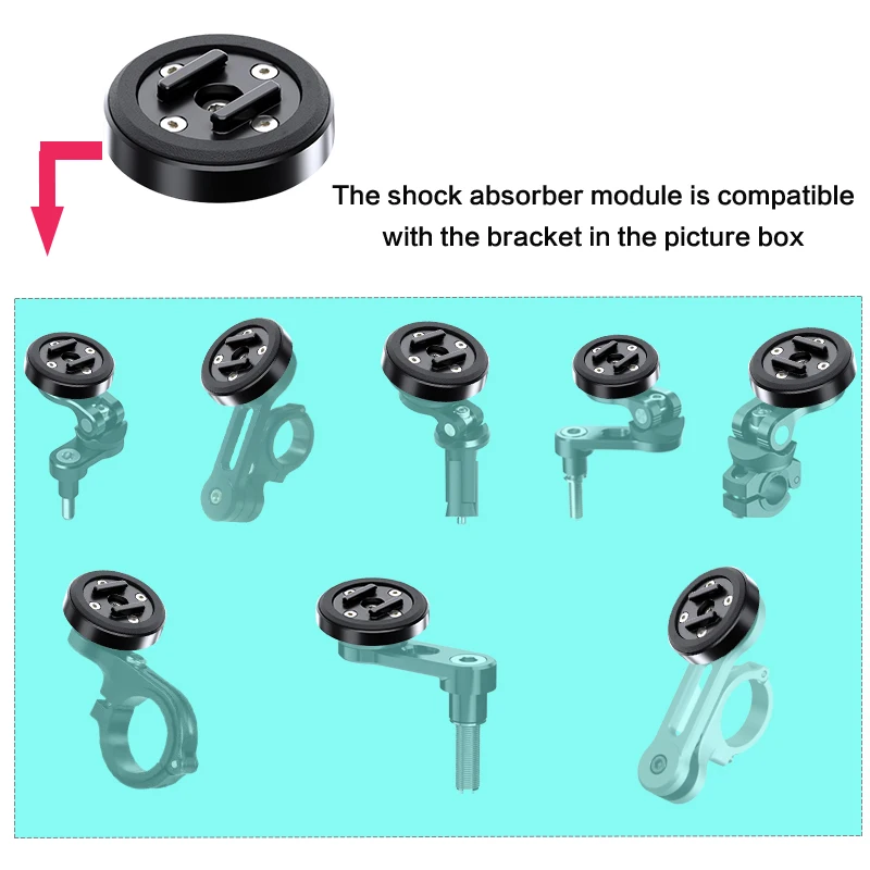 Support de moto, Module absorbant les chocs, adapté à la Protection des lentilles de téléphone portable, Anti-secouement et filtrage des chocs