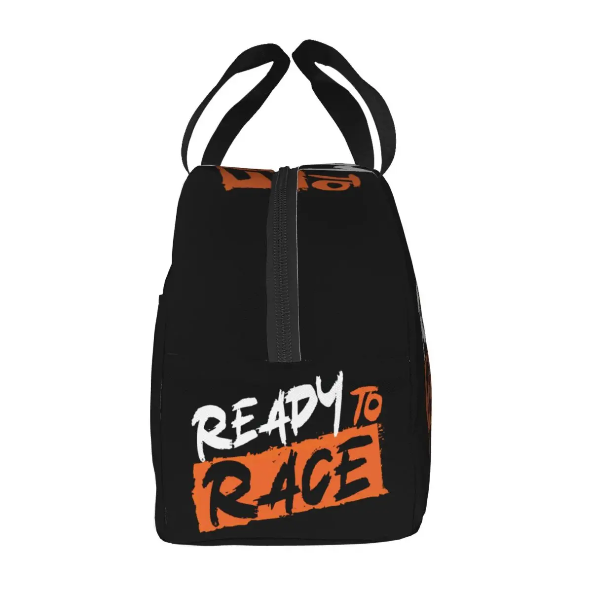 Custom Ready To Race Lunch Box Motorcycle Rider Racing Sport Cooler Thermal Food Insulated Lunch Bag Portable Picnic Tote Bags